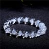 Women's Natural White Ghost Pyramid Bracelet