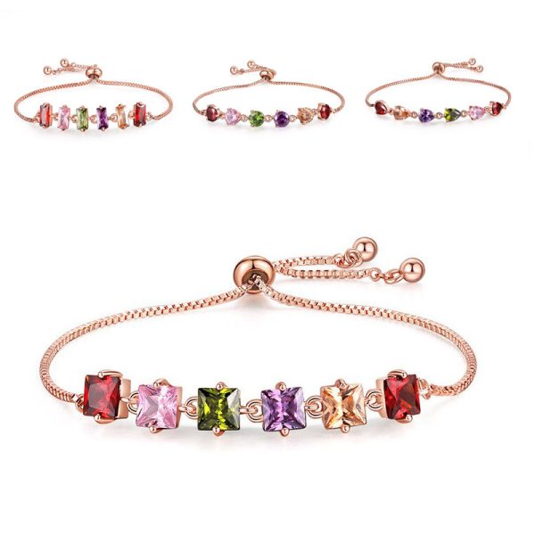 Fashion Simple Inlaid Zircon Bracelet For Women