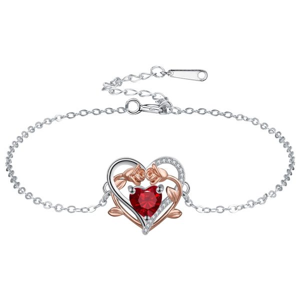 Ornament Heart-shaped Rose Bracelet Mother's Day Gift