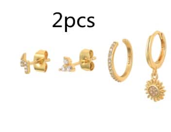 Creative Versatile Personality Simplicity Tassel Chain Earring Set