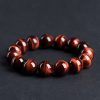 Natural Lightning Red Tigereye Ball Bracelet