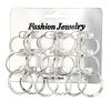 Korean Retro Earrings Set Fashion Ear Ring 9 Pairs Combination Set Ear Rings