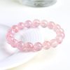 Natural White Water Strawberry Crystal Ball Bracelet