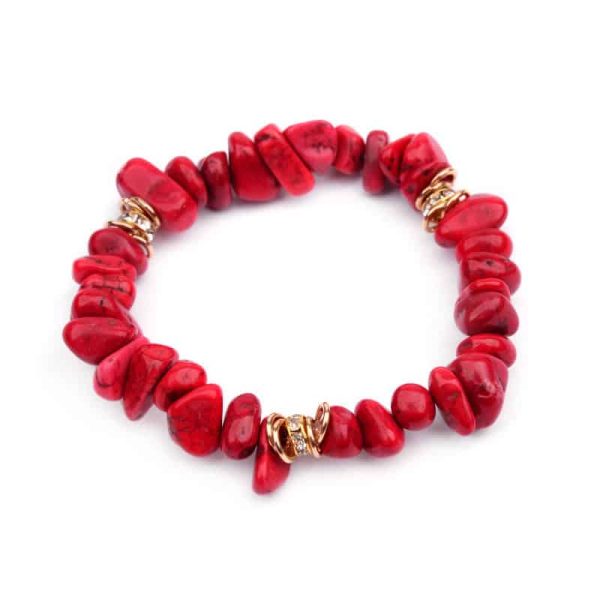 European And American Natural Stone Beaded Bracelet For Women