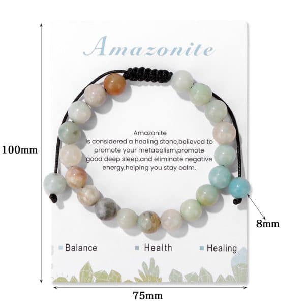 Men's Natural Stone Woven Bracelet