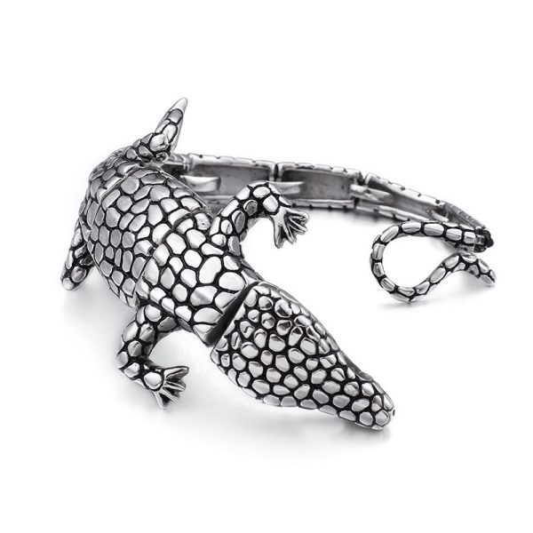 Retro Hip Hop Animal Stainless Steel Bracelet