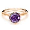 Moissanite Ring Female S925 Silver 18K Gold Plating