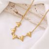 Simple Design Stainless Steel Heart Pendant Necklace