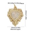 Oil Dripping Red Love Pendant Micro Inlaid Zircon Accessories