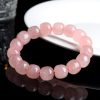 Natural Crystal Barrel Shaped Bead Bracelet