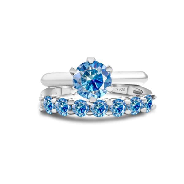 S925 Sterling Silver Moissanite Suit