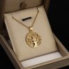 Gold Lucky Tree Owl Pendant Necklace Temperament Entry Lux