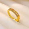 Ins Style Simple Girls Do Not Fade Heart-shaped Open Ring