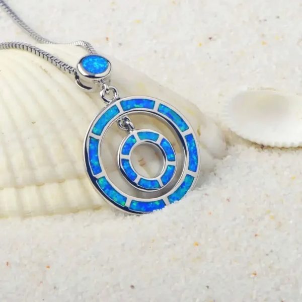 a4d9983c-bc7c-4613-9b3b-a66af8094ef9.jpg Rainbow Circle Necklace Color-blocking Circle Pendant