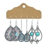 6-piece Set Tassel Bohemian Ethnic Style Hollow Stud Earrings