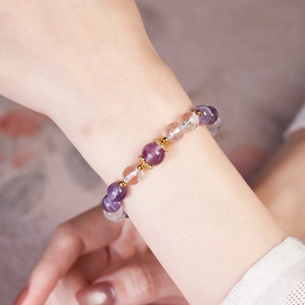 Amethyst Lucky Beads Bracelet For Women