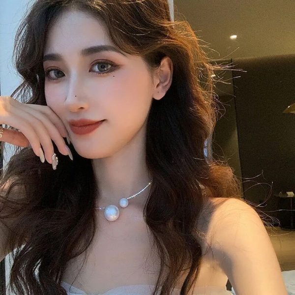 Large And Small Pearls Open Female Online Influencer Bracelet