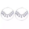 Simple Jewelry Circle Colorful Pendant Water Drop Earrings