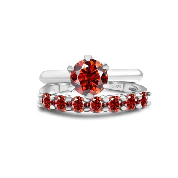S925 Sterling Silver Moissanite Suit