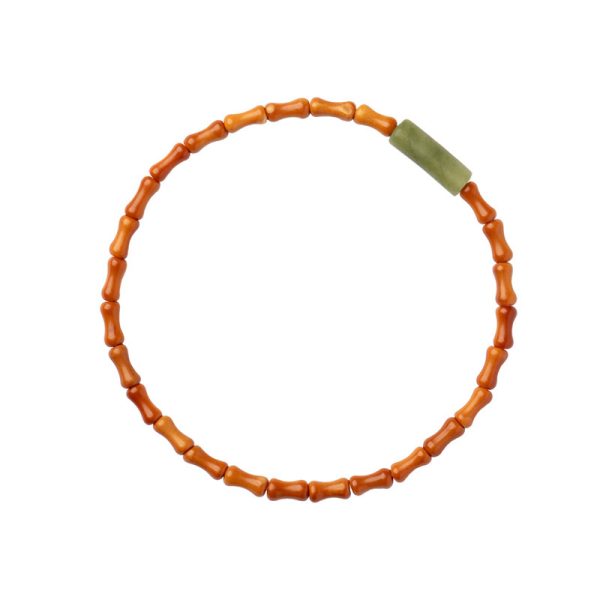 Women's Fine Olive Stone Shoushan Stone Bracelet