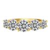S925 Silver Simple Personality Trendy Micro-inlaid Moissanite Ring