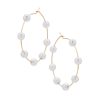 The New Pearl Big Circle Earrings Are Exaggerated