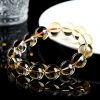 Natural 7A Grade Citrine Scattered Beads Ball Bracelet
