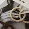 Niche Temperament Retro Large Circle Stud Earrings New