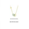 Women's Sterling Silver Bamboo Joint Peace Buckle Necklace