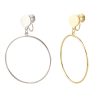 Exaggerated And Personalized Metal Circle Earrings Simple