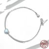 Simple White Gold Plated Zircon Heart-shaped Fashion Ornament