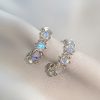 Fashion C- Shaped Circle Female Earrings