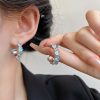 Fashion C- Shaped Circle Female Earrings
