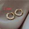 Women's Fashion Temperament Circle Pearl Earrings