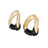 Earrings Female Ins Design Winding Irregular Circle Earrings