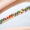 Double-row Color Light Luxury Adjustable Bracelet