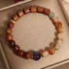 Yellow Pear Yellow Tower Crystal Ebony Amethyst Bracelet