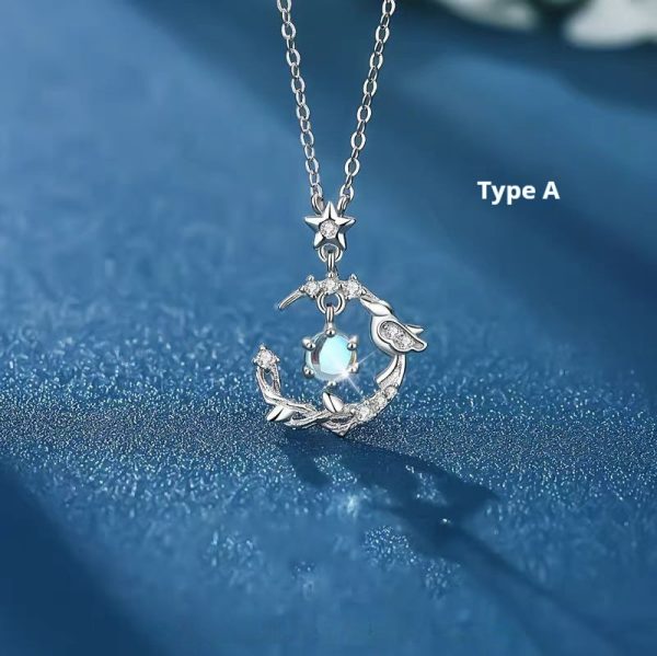 Female Creative Versatile Tree And Bird Pendant Necklace