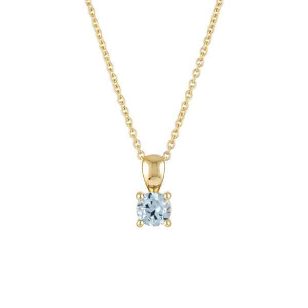Fashion Birthday Stone Diamond Necklace