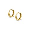 Glossy Geometric Polygon Section Ear Clip Everyday Style Simple Circle Earring