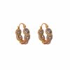 Light Luxury Unique Elegance Retro Opal Circle Ear Clip
