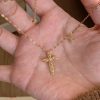 Mush Ice Cross Necklace Church Light Luxury Minority High-grade Female