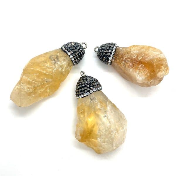 Natural Stone Crystal Pendant Irregular