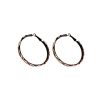 New High-grade Big Circle Autumn And Winter Exaggerated Maillard Earrings