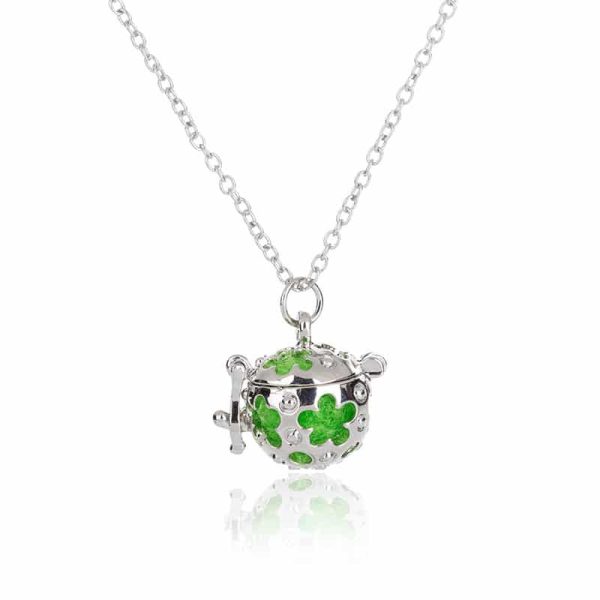 Multicolor Aromatherapy Ball Pendant Necklace Alloy