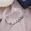 Heart-to-heart Buckle Diamond Bracelet Cold Style
