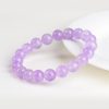 Lavender Round Beads Iced Light Purple Crystal Bracelet