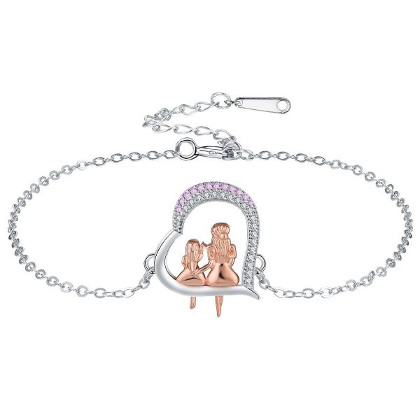 European And American Mother's Day Bracelet Heart-to-heart Protection Family Ornament