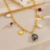 Shell Starfish Sun Stainless Steel Necklace