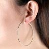 Simple Big Circle Earrings Female Exaggerated
